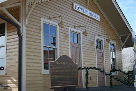 flowery branch city hall|flowery branch train depot rental.